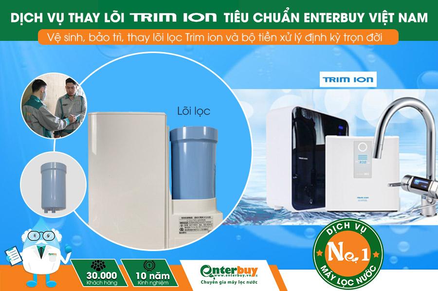 Dịch vụ máy lọc nước ion kiềm Trim Ion Hyper của Enterbuy
