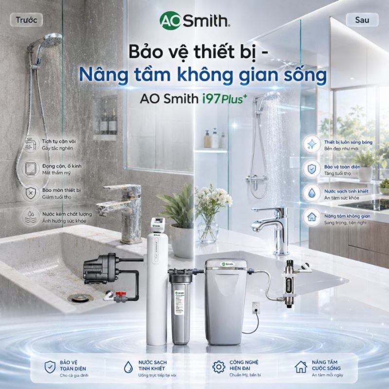 Hệ thống lọc nước đầu nguồn AO Smith i97Plus