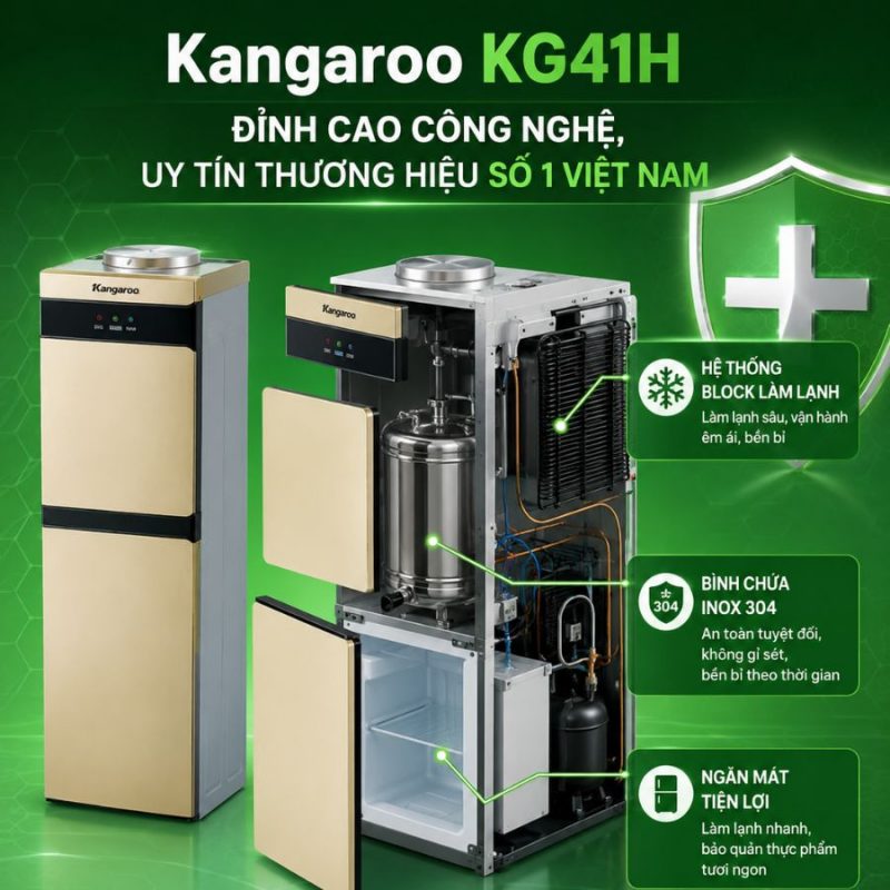 Cây nước nóng lạnh Kangaroo KG41H
