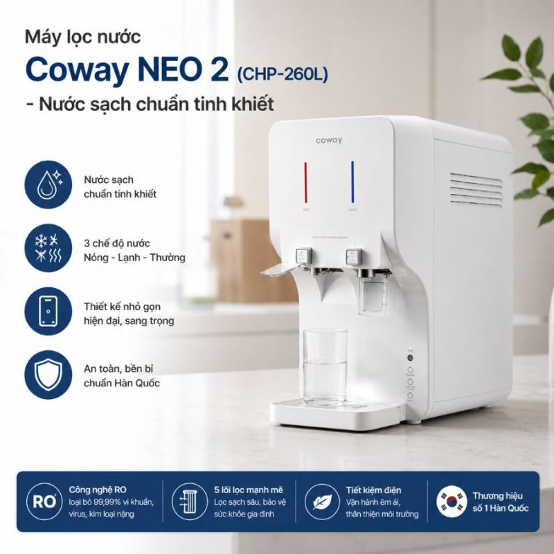 Máy lọc nước Coway NEO 2 (CHP-260L)
