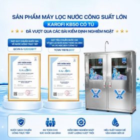 Máy lọc nước công suất lớn Karofi KB50 có tủ