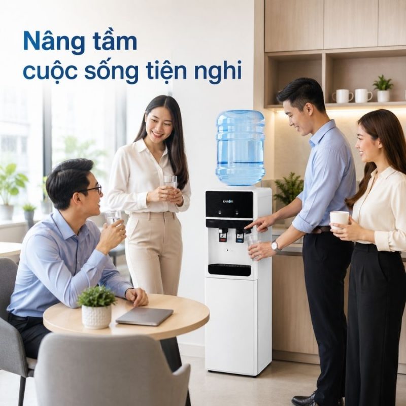 Máy lọc nước nóng lạnh ấm Karofi HCW01