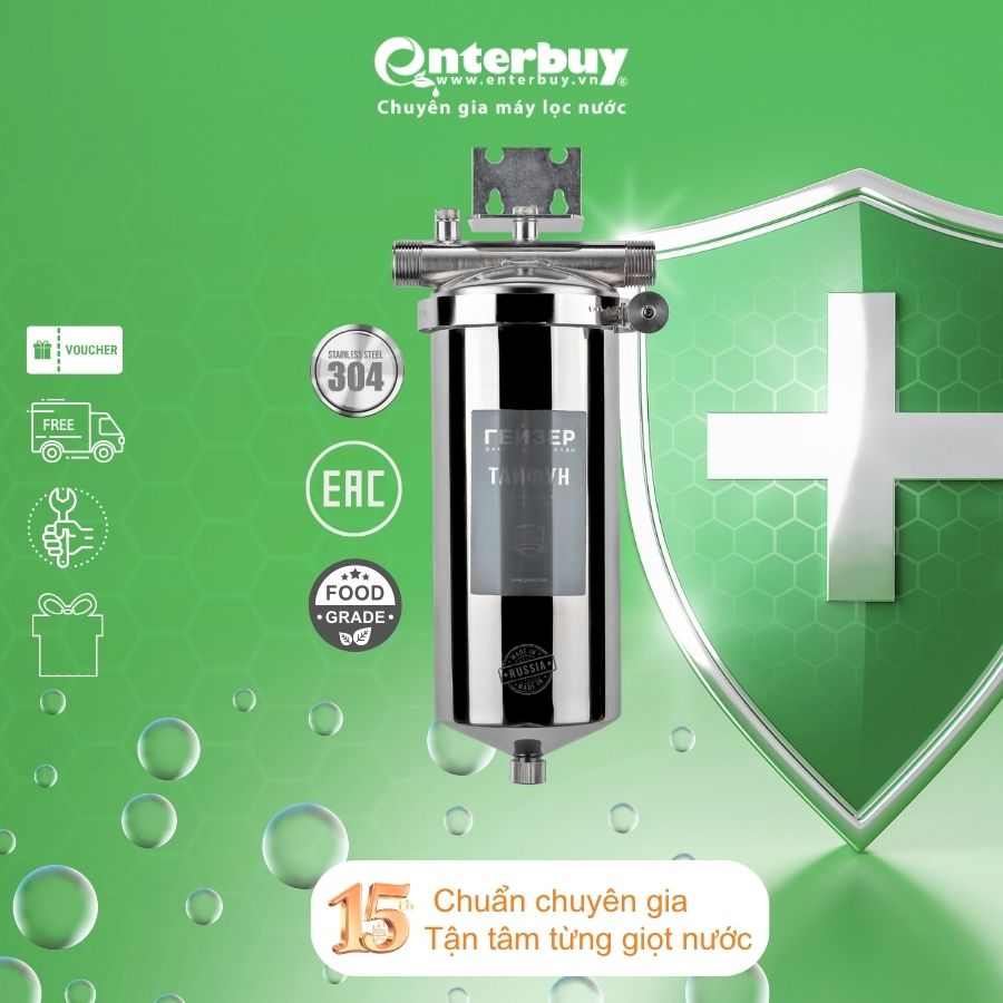 Máy lọc nước tắm Geyser Typhoon 10BB