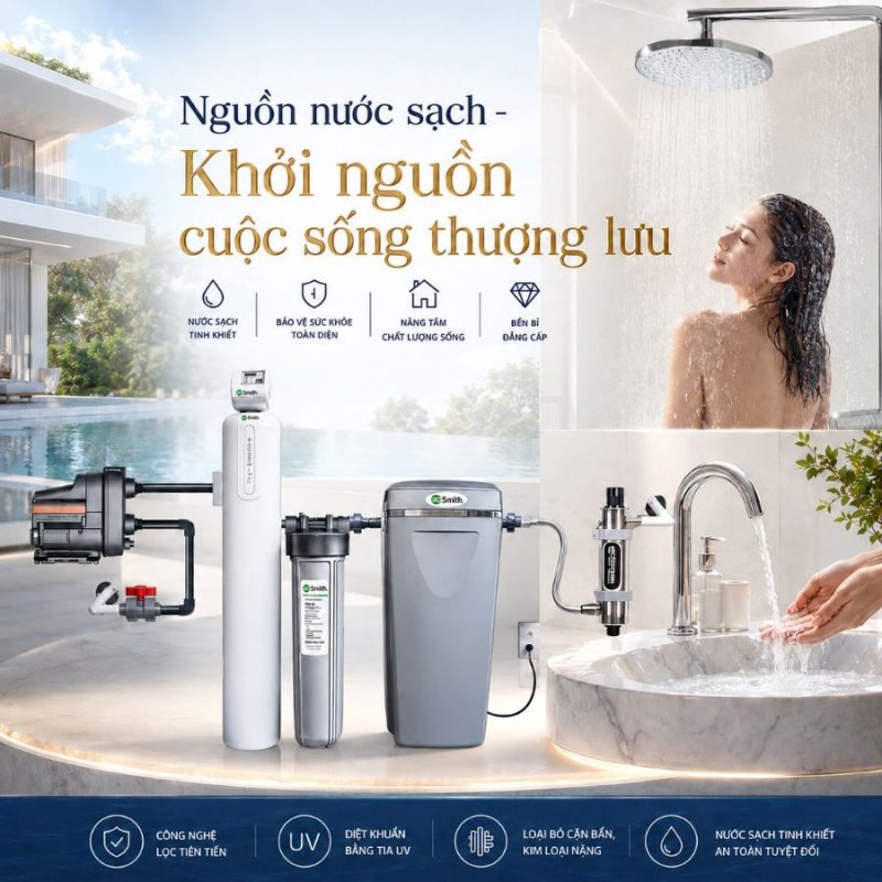 Hệ thống lọc nước đầu nguồn AO Smith i97Plus