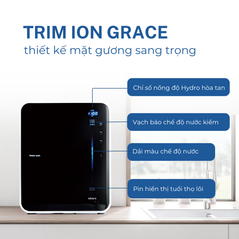Máy lọc nước ion kiềm Trim ion Grace