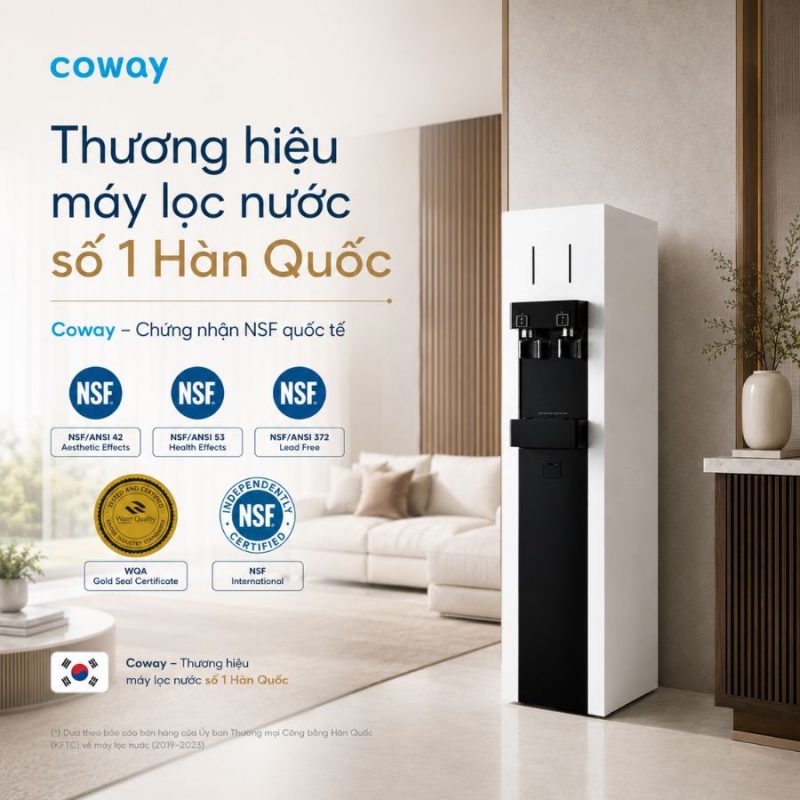 Máy lọc nước nóng lạnh Coway CHP-590R
