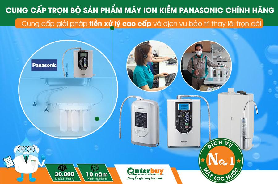 Enterbuy chuyên cung cấp máy lọc nước ion kiềm Panasonic và giải pháp xử lý tăng cường chống bám cặn điện cực