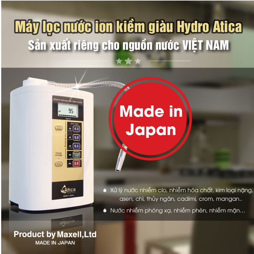 Máy Hitachi Atica là dòng sản phẩm phù hợp với nguồn nước Việt.