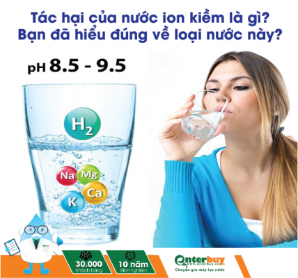 Nước ion kiềm là loại nước có độ pH>7