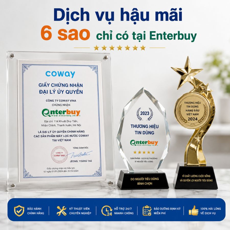 Dịch vụ hậu mãi 6 sao chỉ có tại Enterbuy