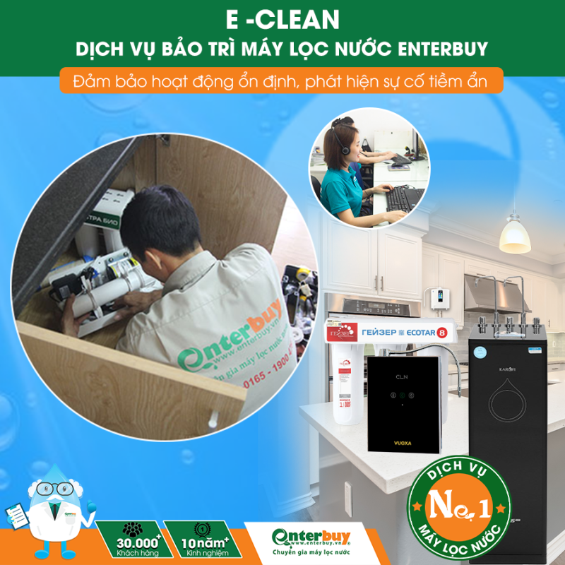 Dịch vụ bảo trì máy lọc nước E- clean