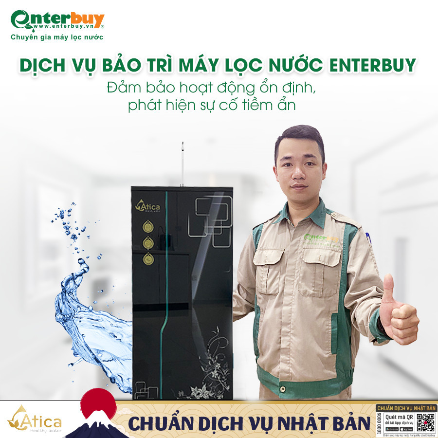 Enterbuy hướng tới là Trung tâm bảo chì, bảo dưỡng, thay lõi máy lọc nước theo tiêu chuẩn 6 sao