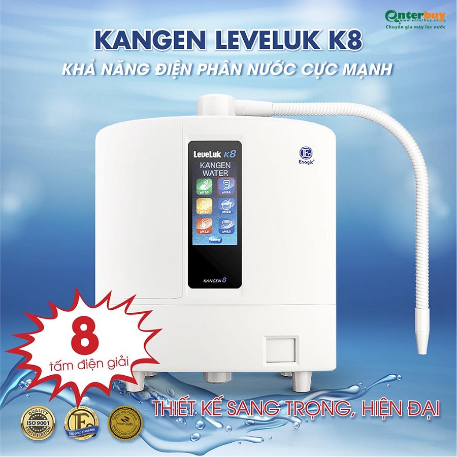 Hình ảnh thực tế máy lọc nước Kangen K8.