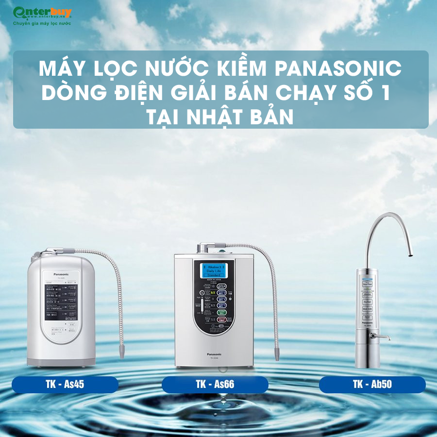 Các dòng máy lọc nước ion kiềm Panasonic chính hãng tại Việt Nam