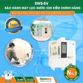 Gói bảo hành máy lọc nước ion kiềm chuẩn hãng EWS-5V