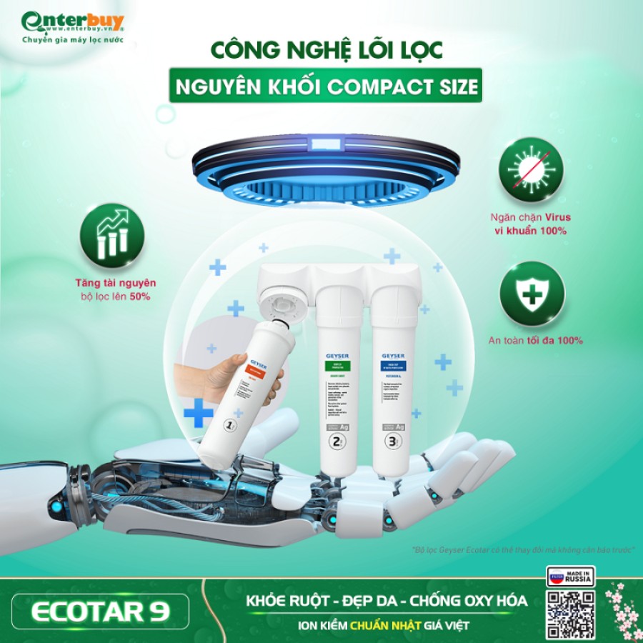 Công nghệ lọc nguyên khối Compact Size thế hệ mới tăng 50% hiệu suất lọc tài nguyên