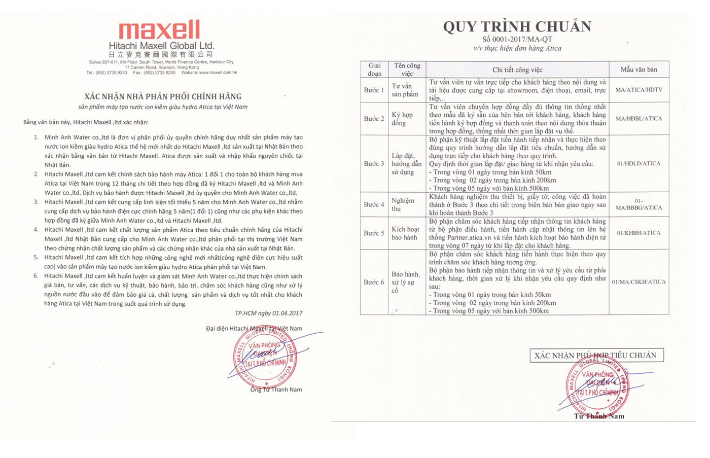 Minh Anh Water là nhà phân phối độc quyền của Maxell tại Việt Nam