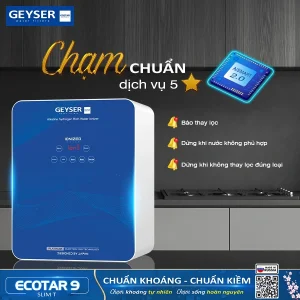 Geyser Ecotar 9 Slim T sở hữu công nghệ AISMART thông minh