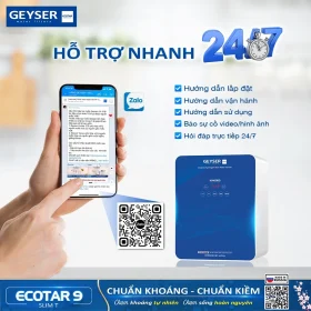 Máy lọc nước ion kiềm giàu hydro Geyser Ecotar 9 Slim T