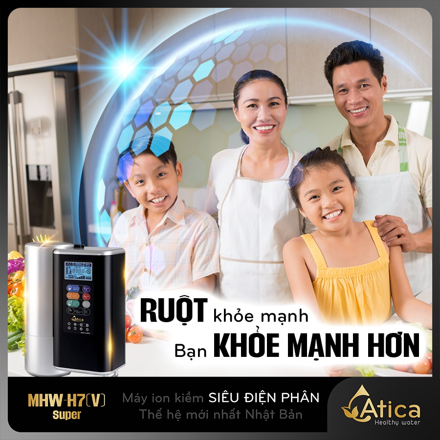 Atica SUPER MHW-H7(V) tạo nước chuẩn kiềm