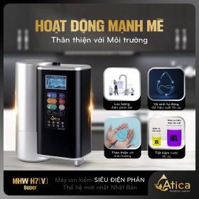 Máy lọc nước ion kiềm Siêu Điện Phân Atica SUPER MHW-H7(V)