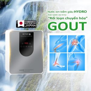 Nước kiềm giúp hỗ trợ giảm biến chứng gout