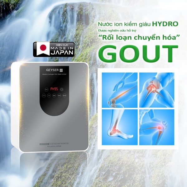 Nước kiềm giúp hỗ trợ giảm biến chứng gout