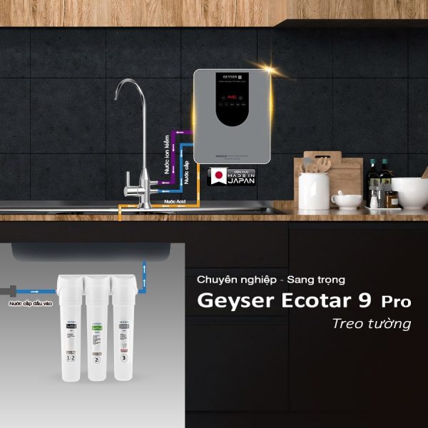 Lắp đặt máy lọc nước Geyser Ecotar 9 Pro treo tường
