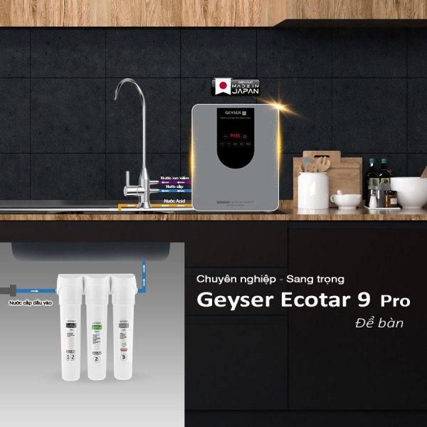 Lắp đặt máy lọc nước Geyser Ecotar 9 Pro để bàn