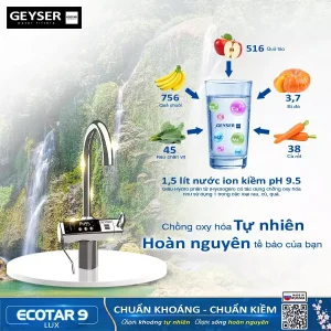 Nước kiềm chuẩn giàu tính chống oxy hóa