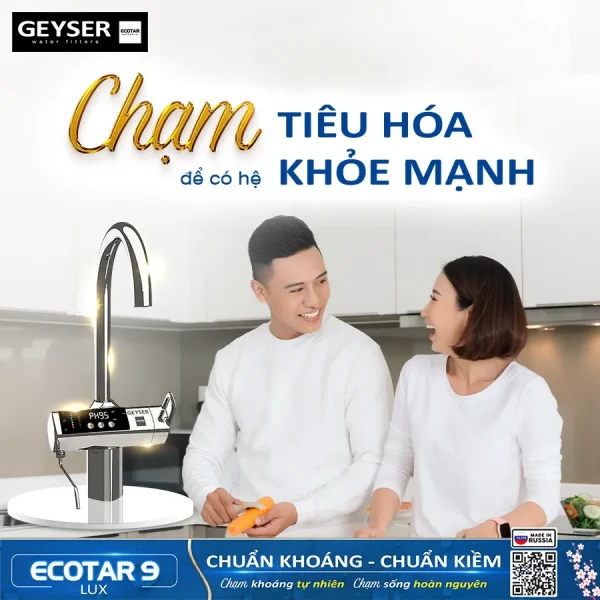 Nước kiềm giúp cân bằng sức khỏe hệ tiêu hóa