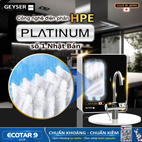 Công nghệ điện phân Platinum số 1 tại Nhật Bản