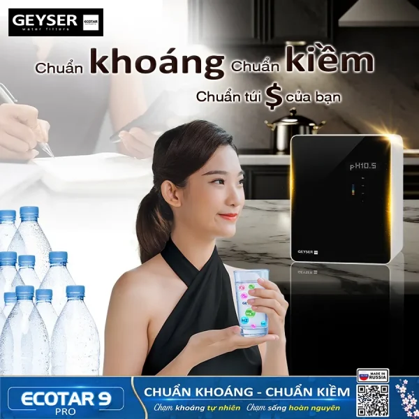 Chi phí sử dụng máy Geyser Ecotar 9 Pro siêu tiết kiệm