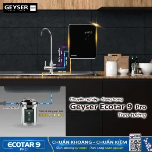 Lắp đặt máy Geyser Ecotar 9 Pro treo tường tiện lợi