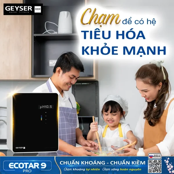 Nước kiềm giúp tăng cường sức khỏe hệ tiêu hóa