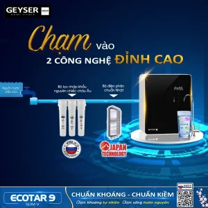 Geyser Ecotar 9 Slim V tích hợp 2 công nghệ đỉnh cao