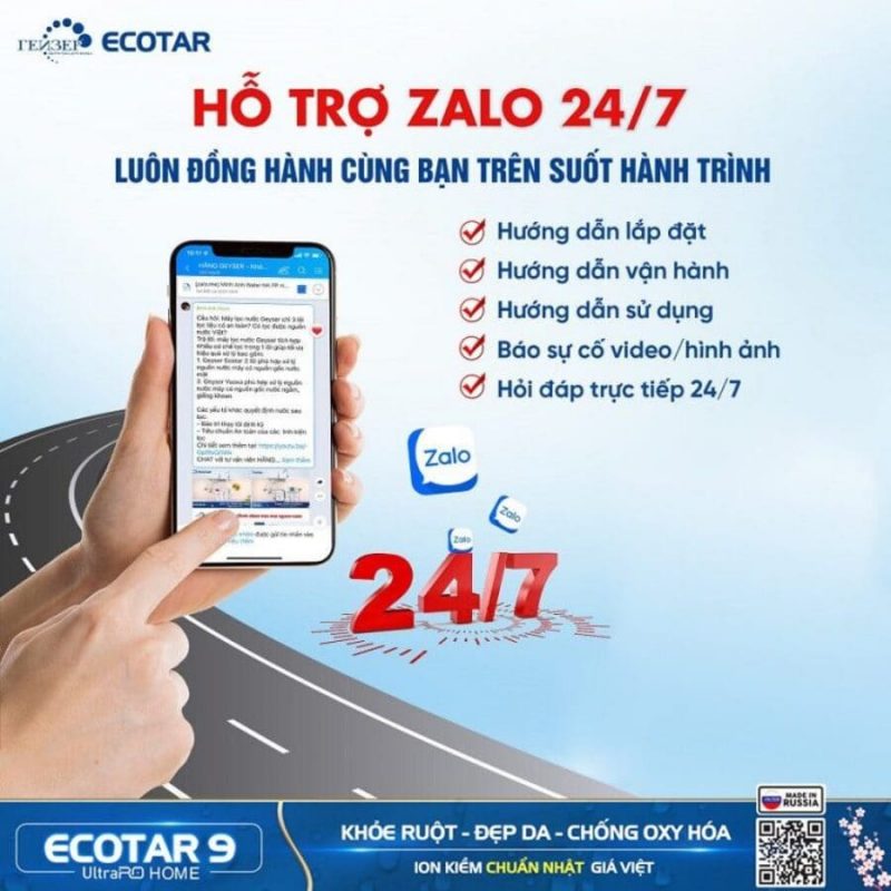 Máy lọc nước ion kiềm Geyser Ecotar 9 UltraRO Home