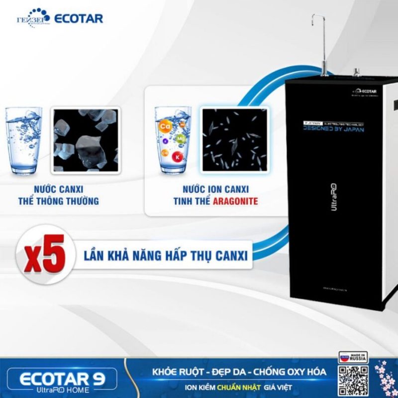 Máy lọc nước ion kiềm Geyser Ecotar 9 UltraRO Home
