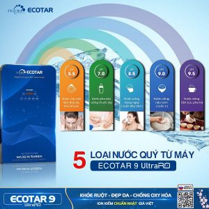 5 chế độ nước quý tạo ra từ máy lọc nước kiềm Geyser Ecotar 9 UltraRO