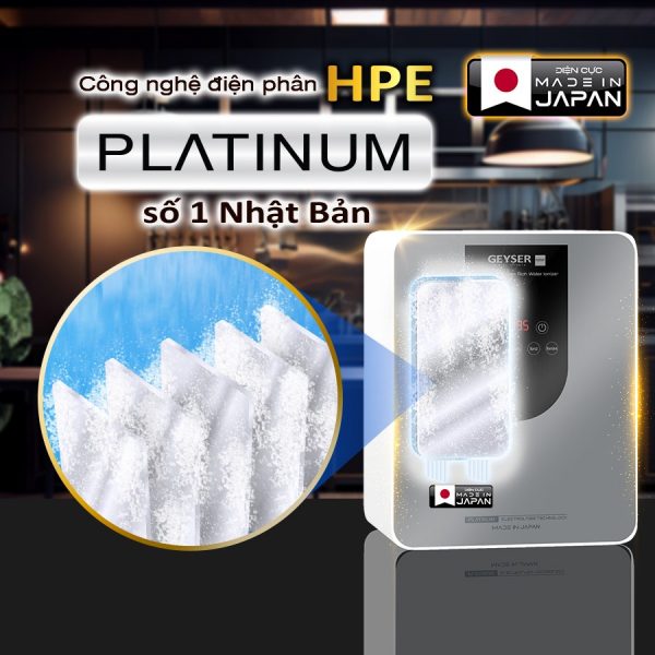 Ecotar 9 pro sở hữu công nghệ điện phân Platinum chuẩn Nhật