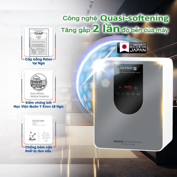 Công nghệ Quasi-Softening chống bám cặn điện cực tối ưu và tăng độ bền cho Ecotar 9 Pro