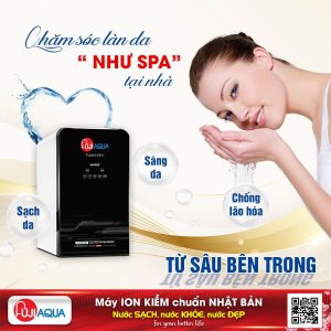 Chăm sóc da như spa tại nhà với nước acid từ máy lọc nước ion kiềm UltraRO Fuji Aqua i8