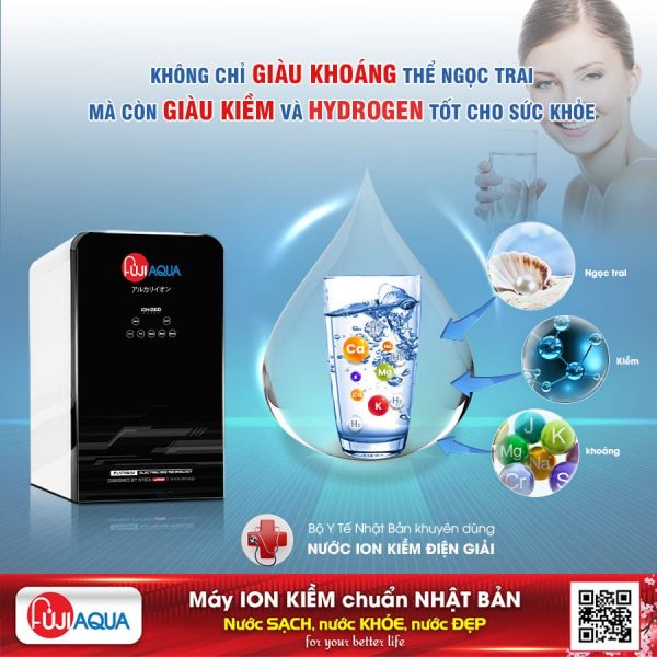 Nước kiềm chuẩn giàu vi khoáng tốt cho sức khỏe