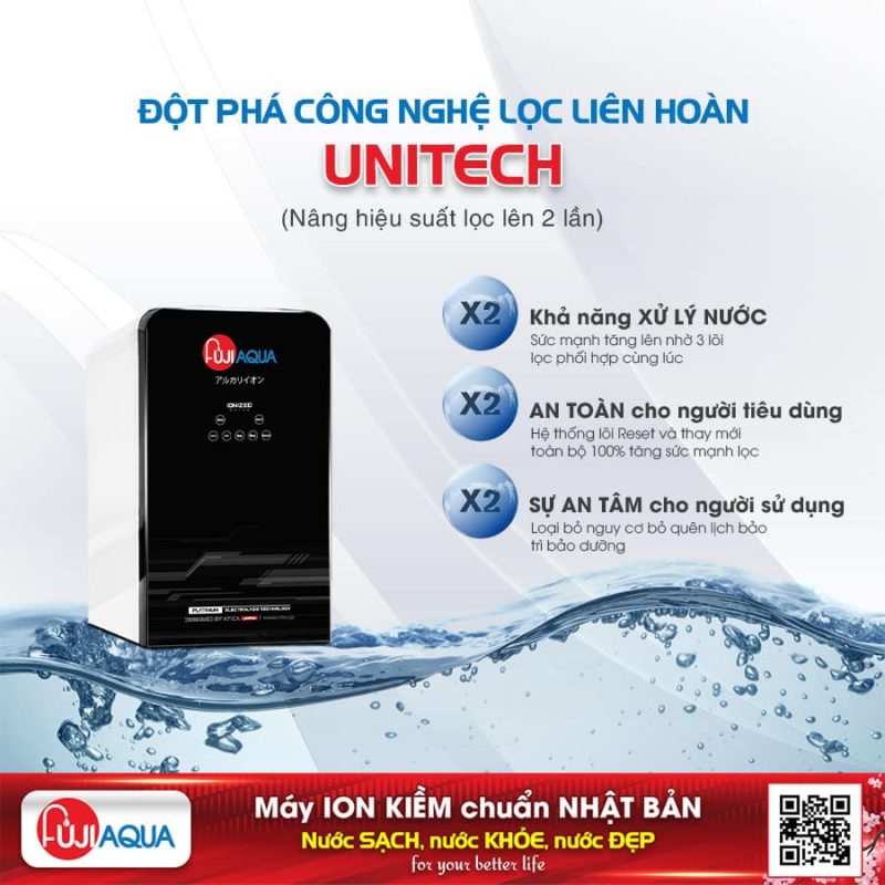 Máy lọc nước ion kiềm ultraRO Fuji Aqua i8