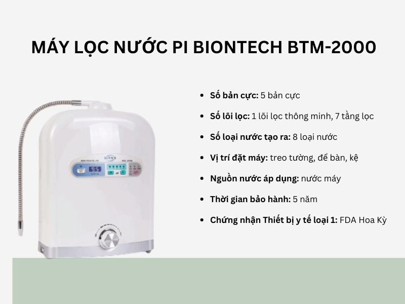 Máy lọc nước Biontech BTM-2000