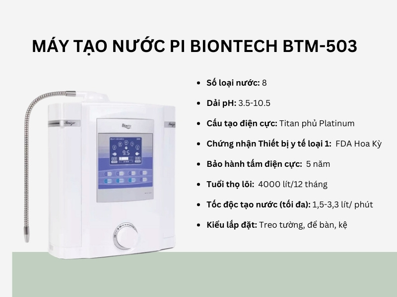 Máy lọc nước Biontech BTM-503