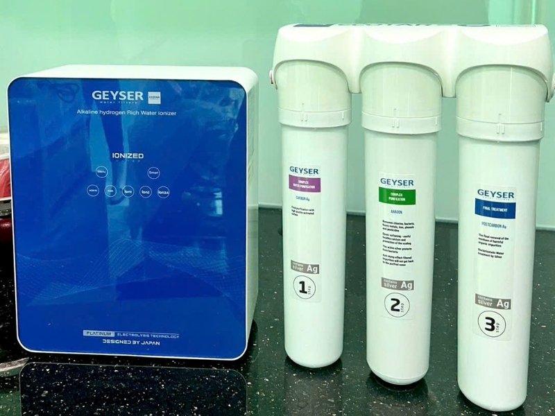 Geyser Ecotar 9 Slim T tạo ra 6 chế độ nước