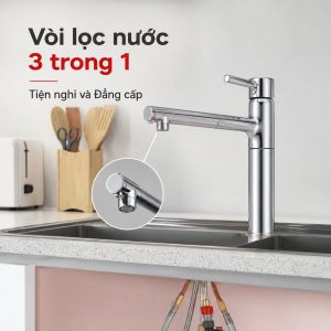Vòi lọc nước 3 trong 1 - Tiện nghi và Đẳng cấp