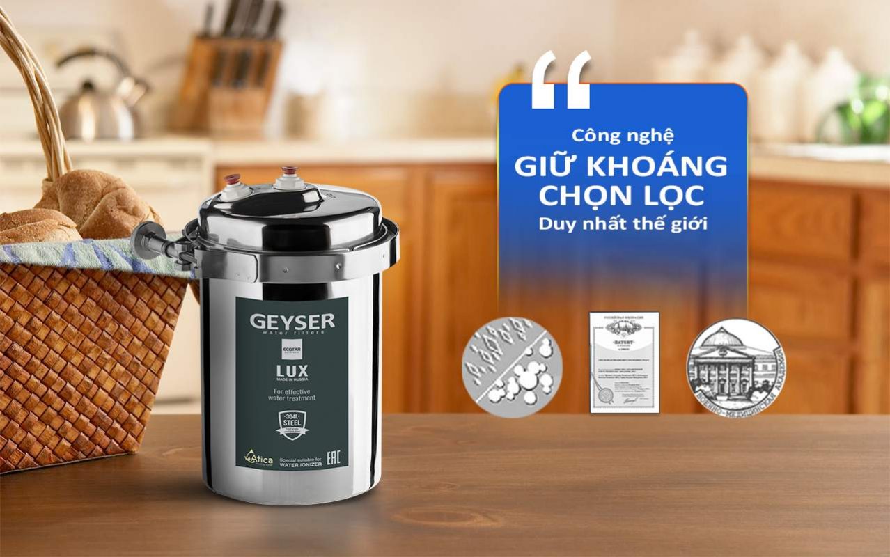 Máy lọc nước chuẩn khoáng Geyser Ecotar Lux - Nhập khẩu nguyên chiếc từ châu Âu