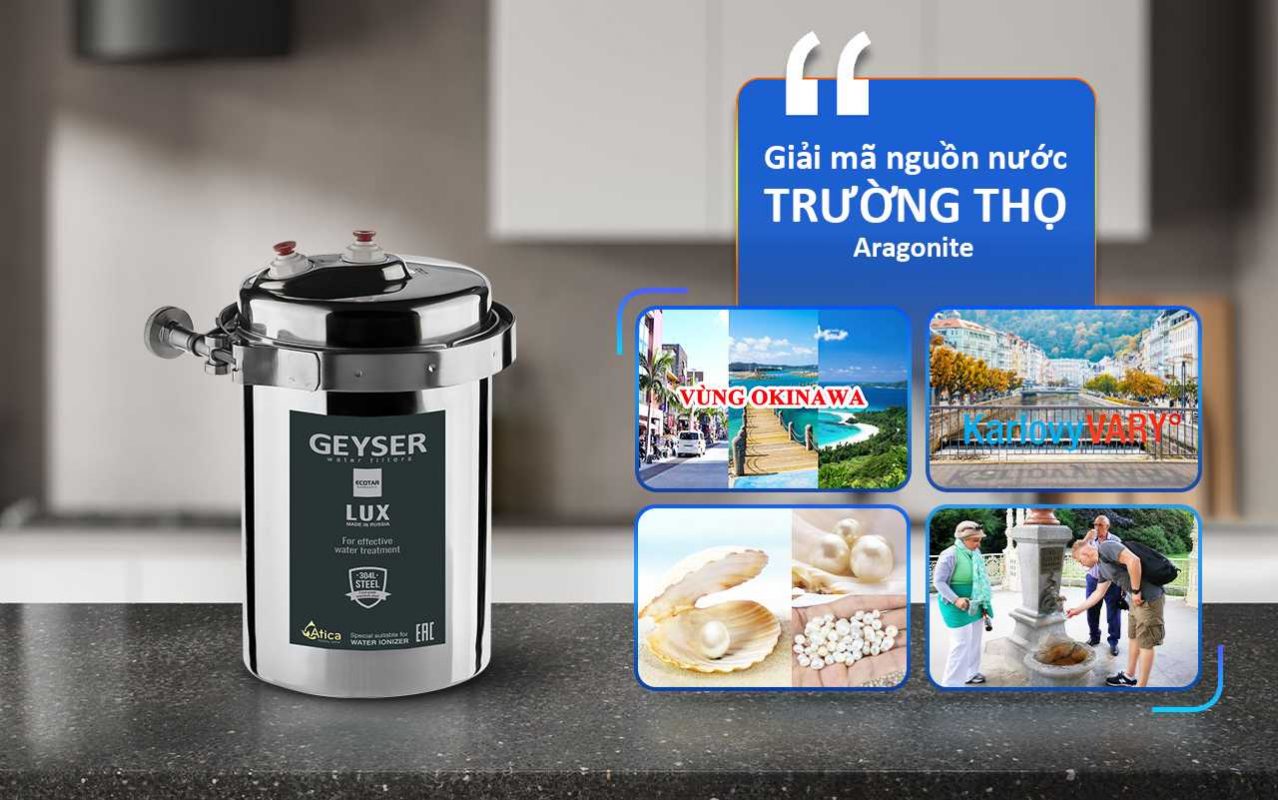 Máy lọc nước chuẩn khoáng Geyser Ecotar Lux - Nhập khẩu nguyên chiếc từ châu Âu